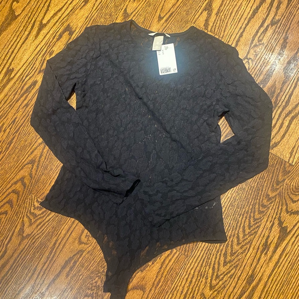 Black Lace Women's Bodysuit